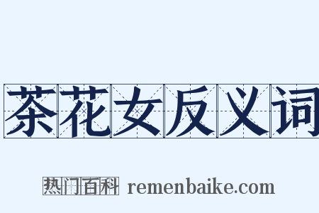 茶花女反义词是什么意思的图片